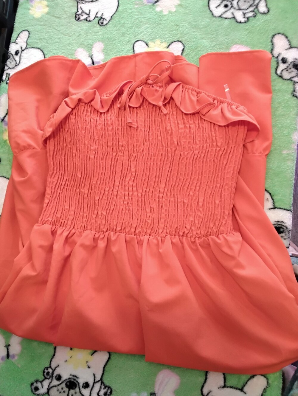 Timing Bright Orange Strapless Summer Dress Women's Size 1XL 43L NEW XL